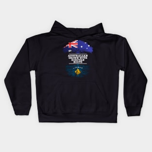 Australian Grown With Kosovan Roots - Gift for Kosovan With Roots From Kosovo Kids Hoodie